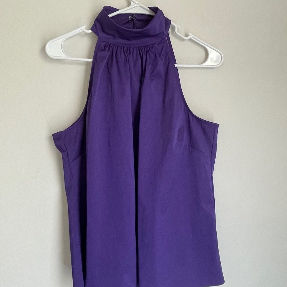 Eva Mendes NY&C Purple Halter Neck Top